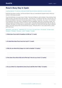 Free Telling The Time Comprehension | Year 4 Supported | BookFlik