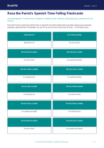 Free Telling The Time Flashcards | Year 4 Greater Depth | BookFlik