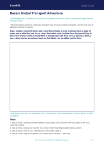 Free Transport Drawing Sheet | Year 4 Greater Depth | BookFlik