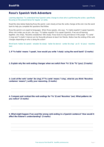 Free Verbs And Tenses Track Sheet | Year 4 Greater Depth | BookFlik