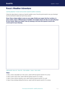 Free Weather Drawing Sheet | Year 4 Supported | BookFlik
