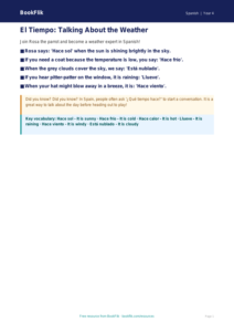 Free Weather Poster | Year 4 Supported | BookFlik