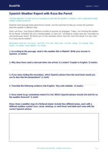Free Weather Track Sheet | Year 5 Core | BookFlik