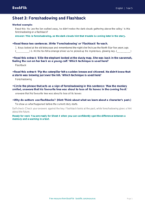 Free English Track Level F Sheet 3 | Year 5 | BookFlik