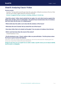 Free English Track Level F Sheet 8 | Year 5 | BookFlik