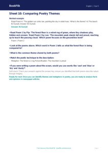 Free English Track Level F Sheet 10 | Year 5 | BookFlik