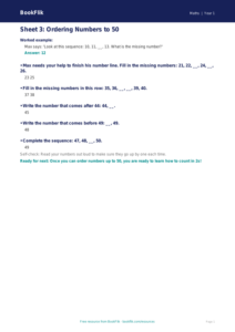 Free English Track Level 3A Sheet 3 | Year 1 | BookFlik