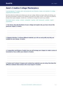 Free Collage Template | Grade 3 | Art | BookFlik