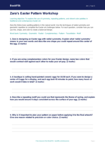 Free Easter Art Activity Sheet | Grade 4 | Art | BookFlik