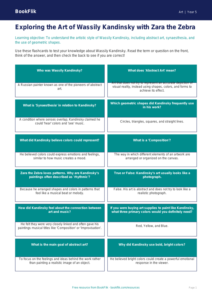 Free Kandinsky Flashcards | Grade 4 | Art | BookFlik