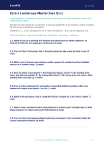 Free Landscapes Quiz | Grade 3 | Art | BookFlik