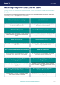 Free Perspective Flashcards | Grade 3 | Art | BookFlik