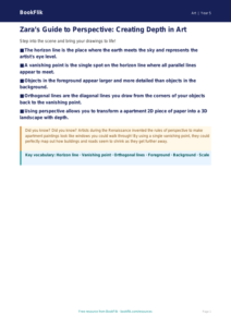 Free Perspective Poster | Grade 4 | Art | BookFlik