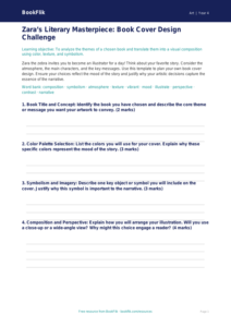 Free World Book Day Art Template | Grade 3 | Art | BookFlik