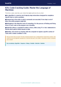 Free Coding Poster | Grade 4 | Computing | BookFlik