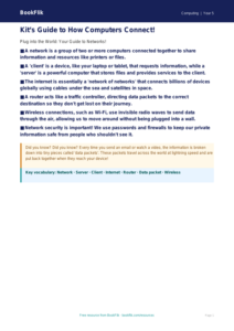 Free Networks Poster | Grade 4 | Computing | BookFlik