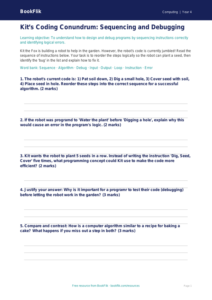 Free Programming Activity Sheet | Grade 3 | Computing | BookFlik