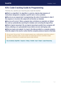 Free Programming Poster | Grade 3 | Computing | BookFlik