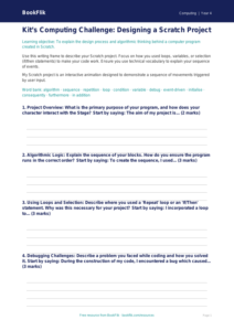 Free Scratch Writing Frame | Grade 3 | Computing | BookFlik