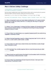 Free Food Hygiene Quiz | Grade 4 | Design Technology | BookFlik