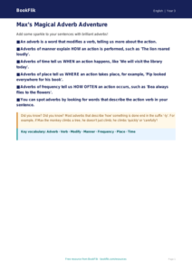 Free Adverbs Poster | Grade 2 | ELA | BookFlik