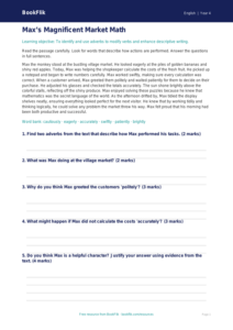 Free Adverbs Comprehension | Grade 3 | ELA | BookFlik