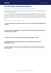 Free Apostrophes Track Sheet | Grade 1 | ELA | BookFlik
