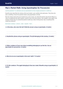 Free Apostrophes Track Sheet | Grade 2 | ELA | BookFlik