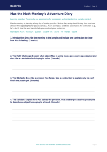 Free Apostrophes Template | Grade 3 | ELA | BookFlik