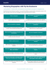 Free Biography Flashcards | Grade 3 | ELA | BookFlik