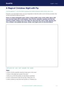 Free Christmas Story Drawing Sheet | Kindergarten | ELA | BookFlik