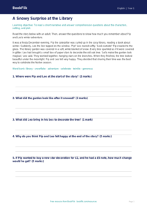 Free Christmas Story Track Sheet | Kindergarten | ELA | BookFlik