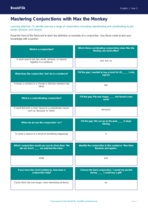 Free Conjunctions Flashcards | Grade 2 | ELA | BookFlik