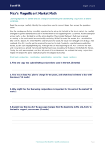Free Conjunctions Comprehension | Grade 3 | ELA | BookFlik