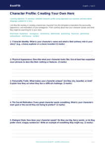Free Creative Writing Template | Grade 4 | ELA | BookFlik