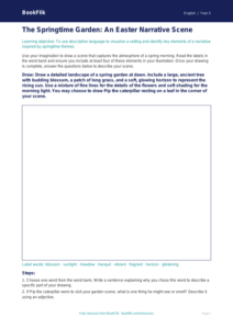 Free Easter Story Drawing Sheet | Grade 4 | ELA | BookFlik