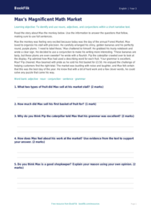 Free Grammar Comprehension | Grade 2 | ELA | BookFlik