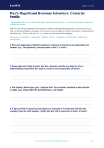 Free Grammar Template | Grade 3 | ELA | BookFlik