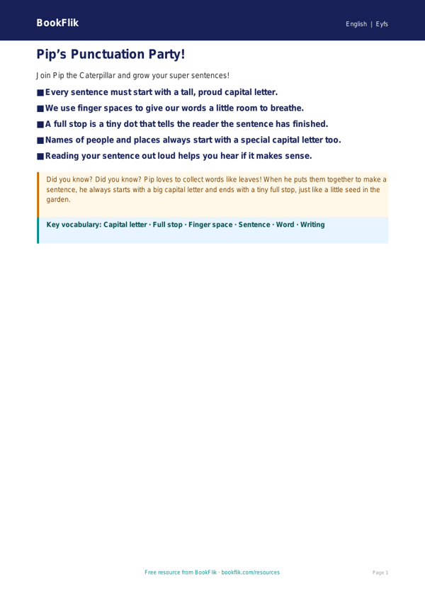 Free Grammar Poster | Pre-K | ELA | BookFlik worksheet preview — English Grammar