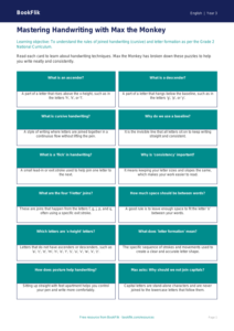 Free Handwriting Flashcards | Grade 2 | ELA | BookFlik