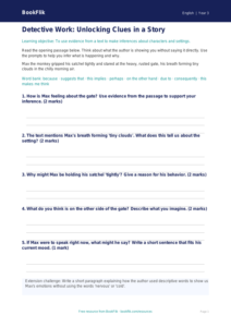 Free Inference Writing Frame | Grade 2 | ELA | BookFlik