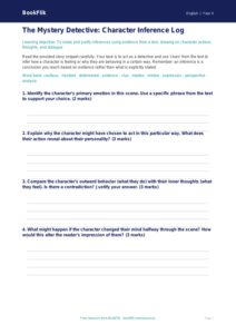 Free Inference Template | Grade 3 | ELA | BookFlik