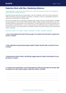 Free Inference Track Sheet | Grade 3 | ELA | BookFlik