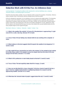 Free Inference Quiz | Grade 4 | ELA | BookFlik