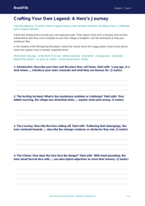 Free Myths And Legends Writing Frame | Grade 3 | ELA | BookFlik
