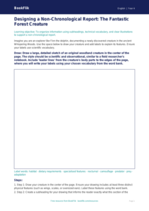 Free Non Chronological Reports Drawing Sheet | Grade 3 | ELA | BookFlik