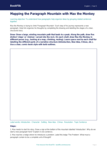 Free Paragraphs Drawing Sheet | Grade 4 | ELA | BookFlik