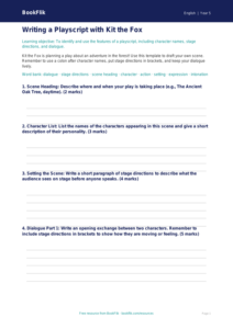 Free Playscripts Template | Grade 4 | ELA | BookFlik