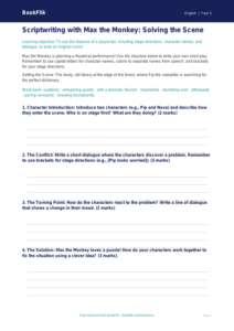 Free Playscripts Writing Frame | Grade 4 | ELA | BookFlik