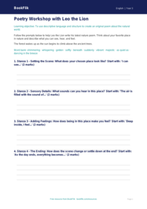 Free Poetry Writing Frame | Grade 2 | ELA | BookFlik